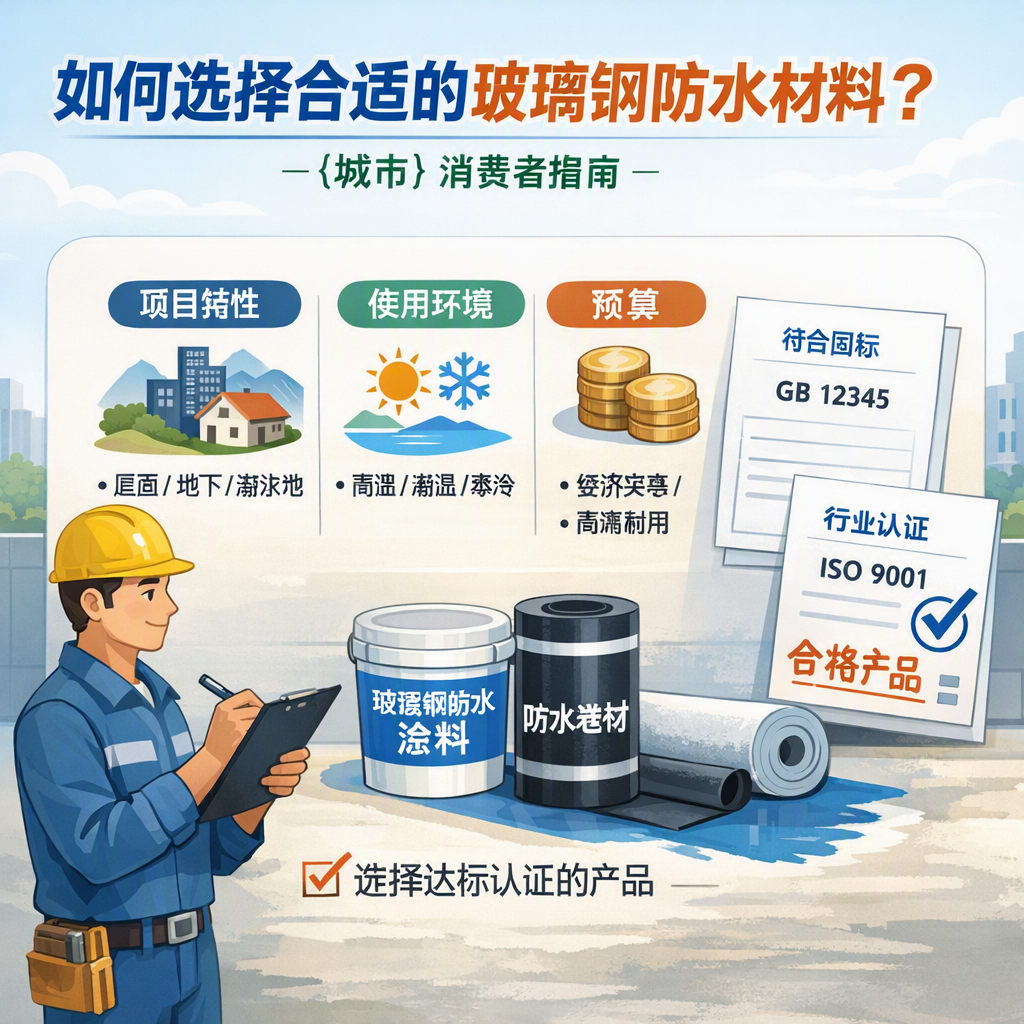 如何判定玻璃钢防水材料的合格标准？ 南充 消费者指南