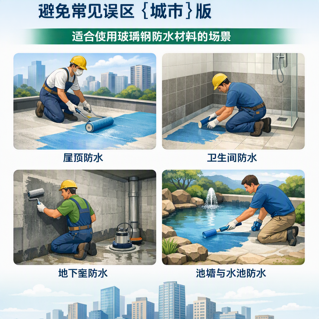 玻璃钢防水材料施工注意事项,避免常见误区 南充 版