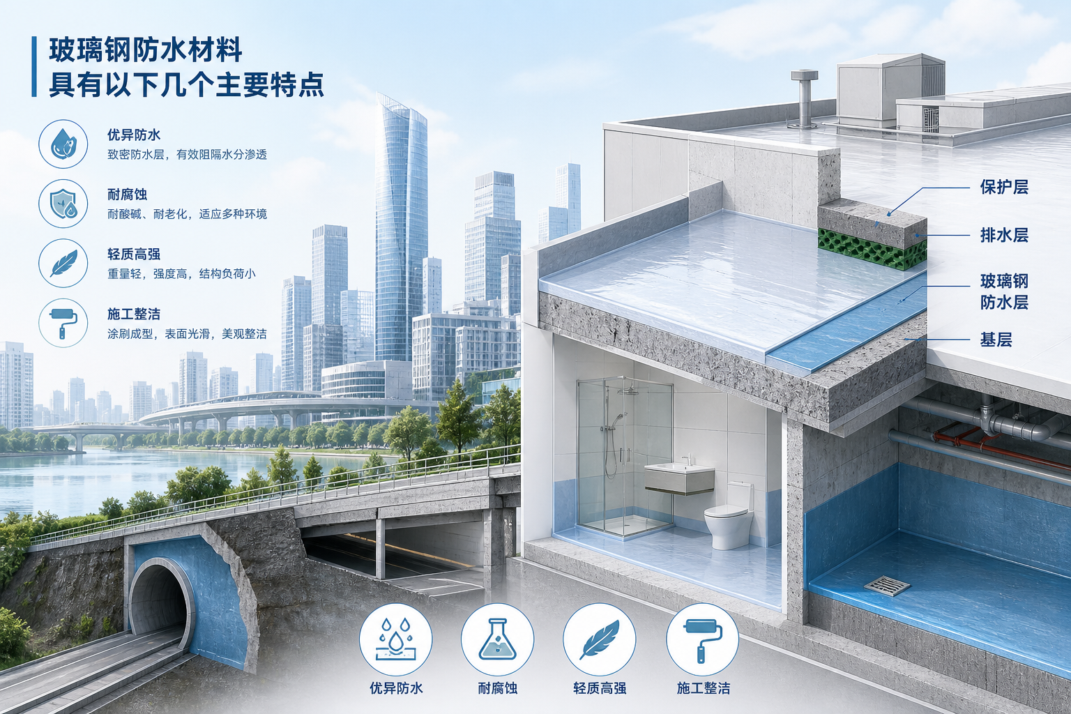 2023年玻璃钢防水材料市场趋势分析,关注 南充 发展